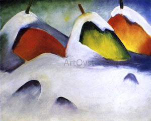  Franz Marc Haystacks in the Snow - Art Print