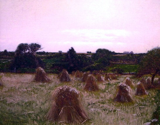  Charles Warren Eaton Haystacks, Thompson, Conn. - Art Print