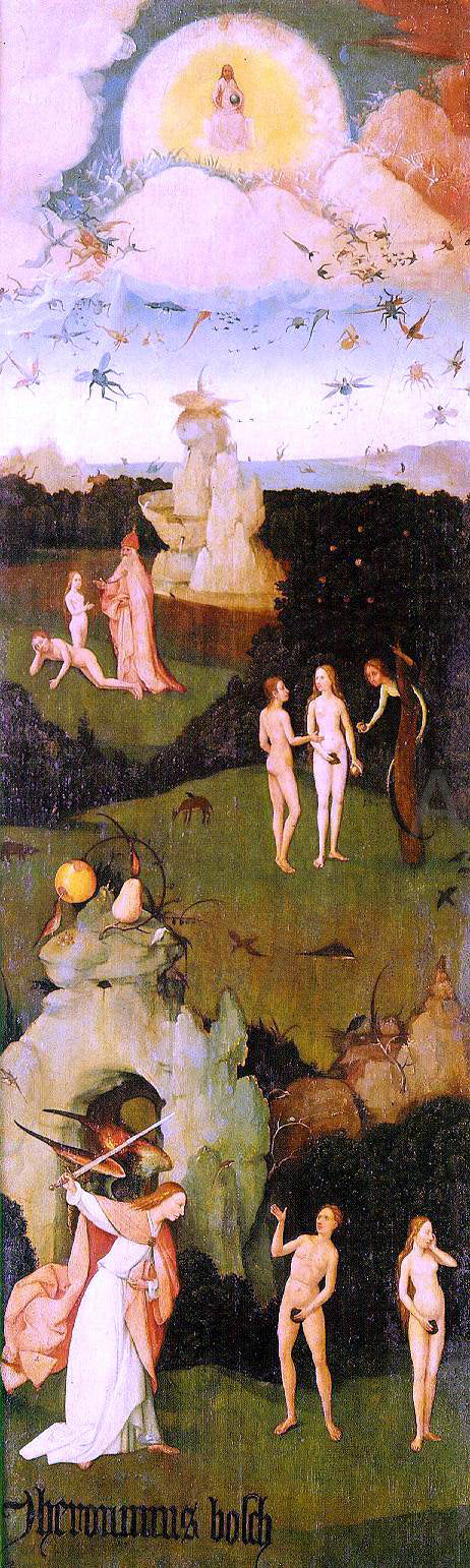  Hieronymus Bosch Haywain, left wing of the triptych - Art Print