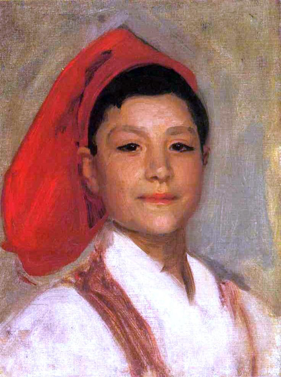  John Singer Sargent Head of a Neapolitan Boy - Art Print