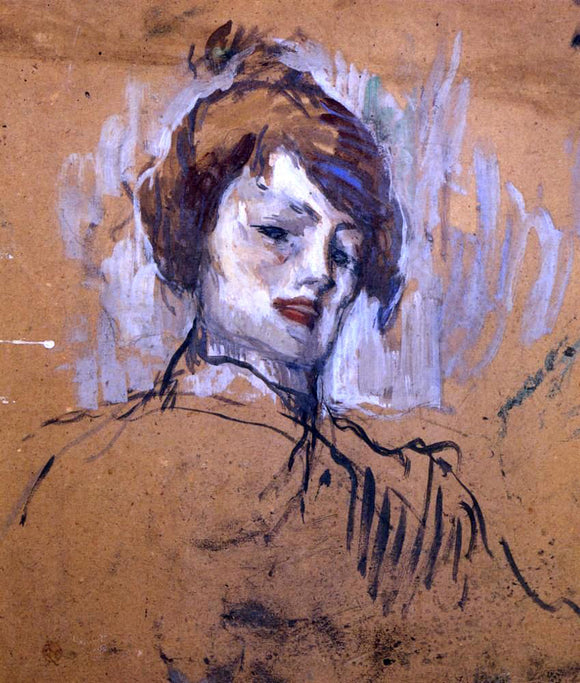  Henri De Toulouse-Lautrec Head of a Woman - Art Print