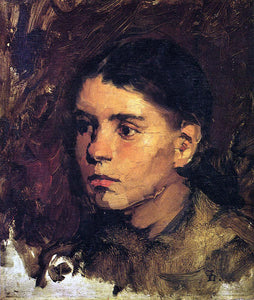  Frank Duveneck Head of a Young Girl - Art Print