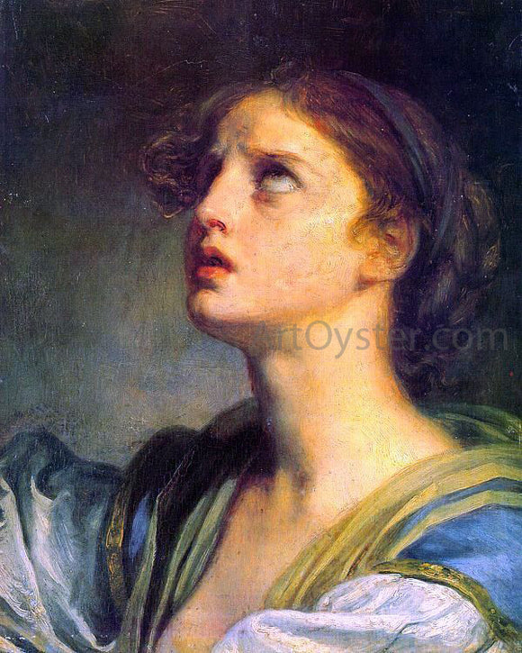  Jean Baptiste Greuze Head of a Young Girl - Art Print