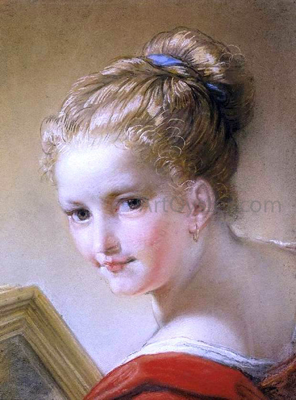 Benedetto Luti Head of a Young Girl - Art Print