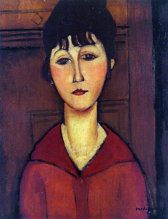  Amedeo Modigliani Head of a Young Girl - Art Print