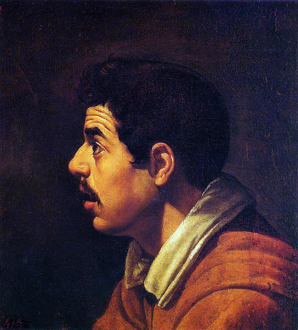  Diego Velazquez Head of a Young Man in Profile - Art Print
