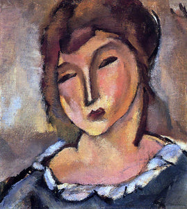  Jules Pascin Head of a Young Woman - Art Print