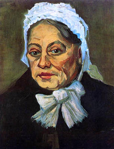  Vincent Van Gogh Head of an Old Woman in a White Cap (also known as The Midwife) - Art Print