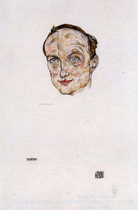  Egon Schiele Head of Dr. Fritsch - Art Print
