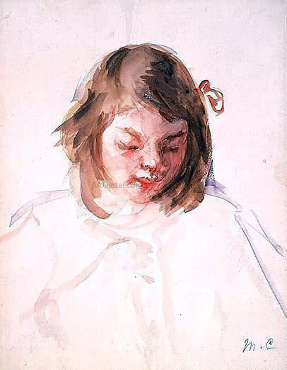  Mary Cassatt Head of Francoise Looking Down (no.4) - Art Print