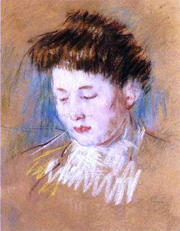  Mary Cassatt Head of Julie, Looking Down - Art Print