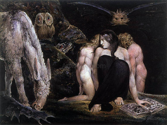  William Blake Hecate or the Three Fates - Art Print