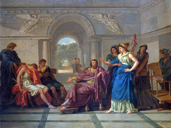  Jean-Jacques Lagrenee Helen Recognising Telemachus, Son of Odysseus - Art Print