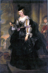  Peter Paul Rubens Helena Fourment with Frans Rubens - Art Print