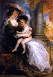  Peter Paul Rubens Helena Fourment with her Son Francis - Art Print