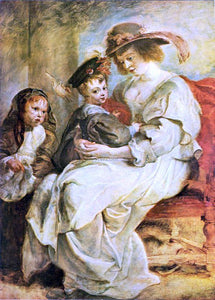  Peter Paul Rubens Helene Fourment with her Children - Art Print