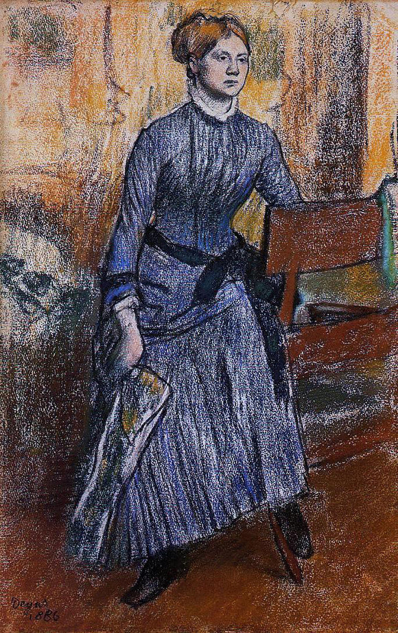  Edgar Degas Helene Rouart (also known as Madame Marin) - Art Print