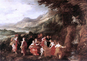  Joos De Momper Helicon or Minerva's Visit to the Muses - Art Print
