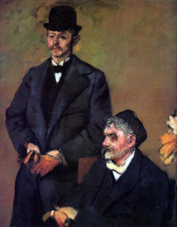  Edgar Degas Henri Rouart and His Son Alexis - Art Print