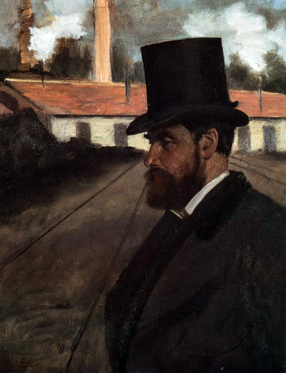  Edgar Degas Henri Rouart in Front of His Factory - Art Print