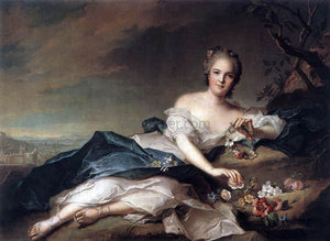  Jean-Marc Nattier Henriette of France as Flora - Art Print