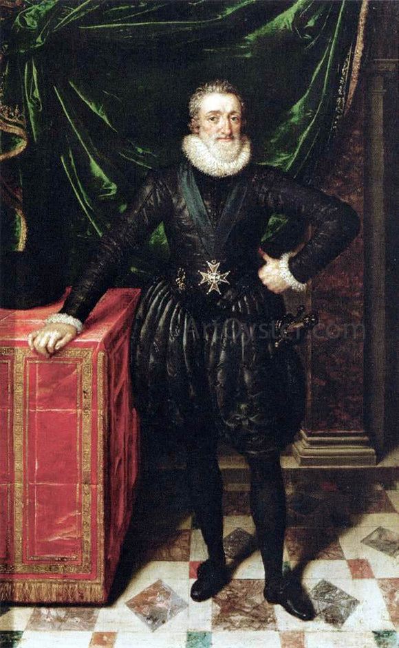  The Younger Frans Pourbus Henry IV, King of France in Black Dress - Art Print
