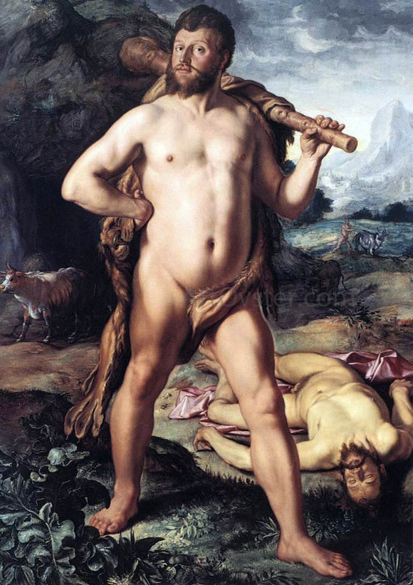  Hendrick Goltzius Hercules and Cacus - Art Print