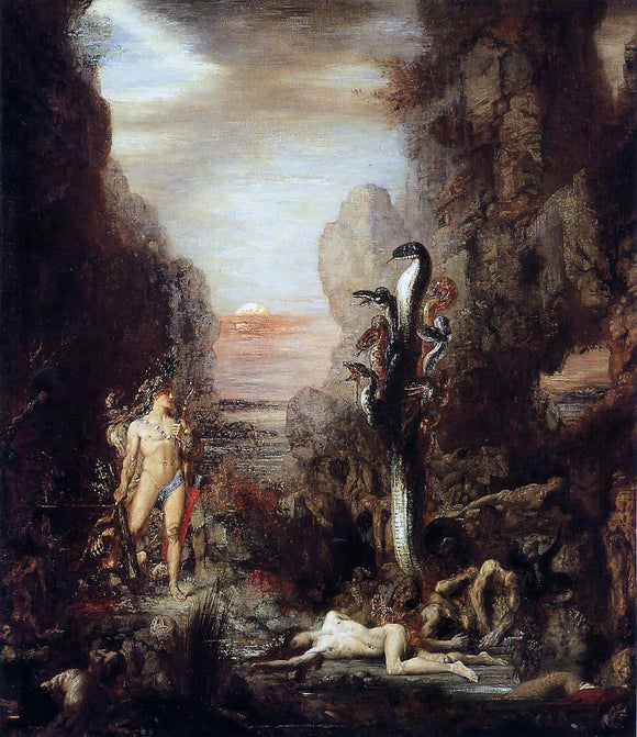 Gustave Moreau Hercules and the Lernaean Hydra - Art Print