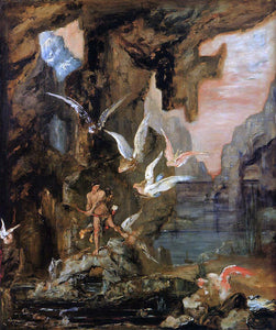  Gustave Moreau Hercules at Lake Stymphalos - Art Print