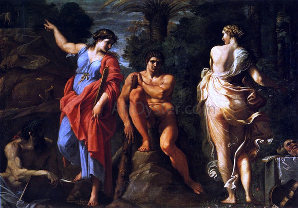  Annibale Carracci Hercules at the Crossroads - Art Print