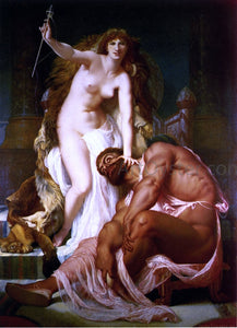 Gustave Rodolphe Boulanger Hercules at the Feet of Omphale - Art Print