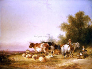  Senior William Shayer Herders Resting at Lunch - Art Print