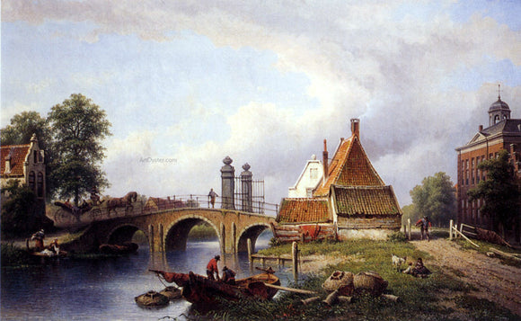  Eduard Alexander Hilverdink Het Rechthuys in Watergraafsmeer, Amsterdam - Art Print