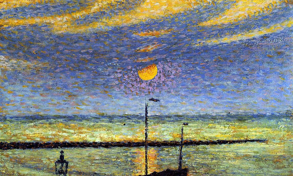  Georges Lemmen Heyst No. 19: Clear Night, Moon - Art Print