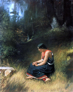  Eastman Johnson Hiawatha - Art Print