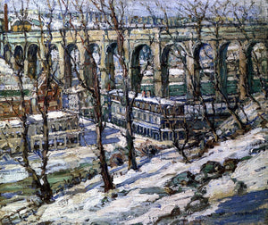  Edwin H Gunn Highbridge, The Harlem River - Art Print