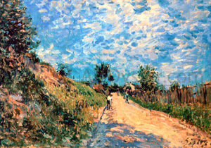  Alfred Sisley Hill Path - Art Print