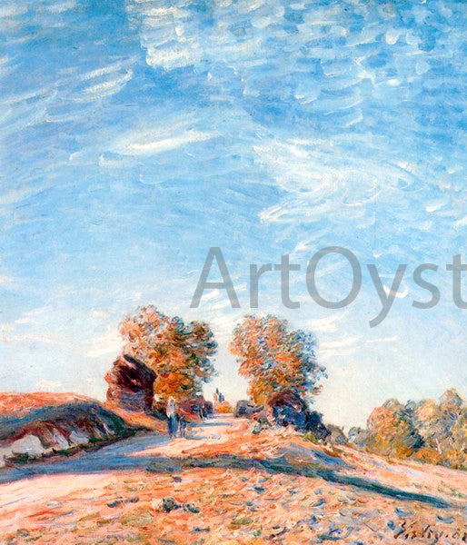  Alfred Sisley Hill Path in Sunlight - Art Print