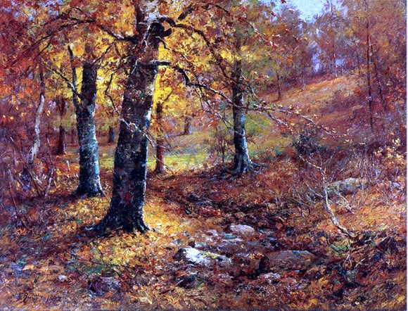  John Elwood Bundy Hillside in the Fall - Art Print