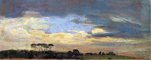  Francois-Marius Granet Hilltop with Pines, Evening Light - Art Print