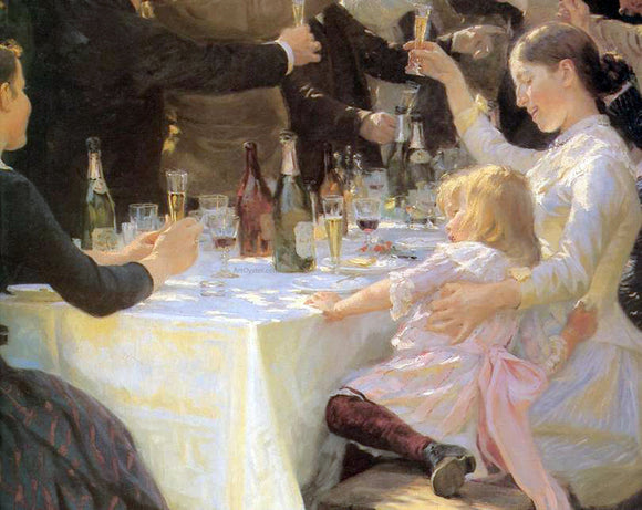 Peder Severin Kroyer Hip, Hip Hurrah! [detail  #1] - Art Print