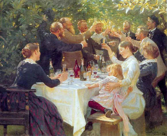  Peder Severin Kroyer Hip Hip Hurrah! - Art Print