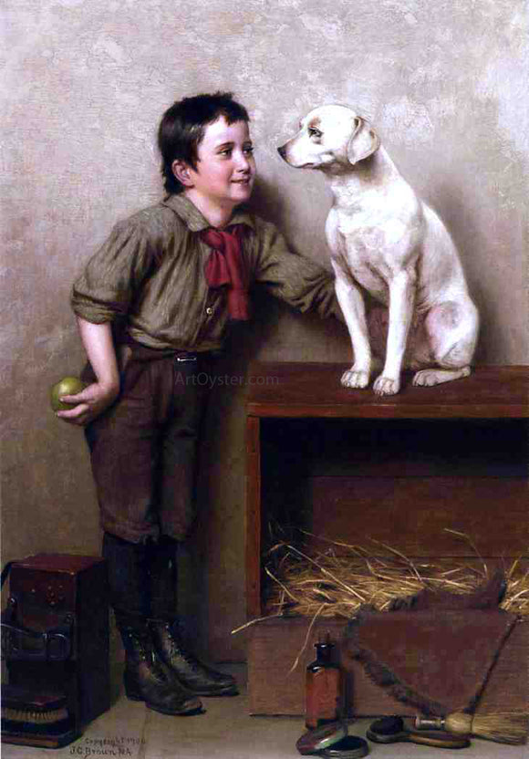  John George Brown His Favorite Pet - Art Print