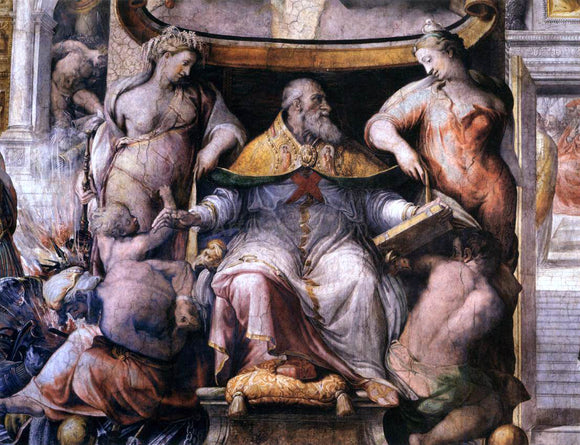  Cecchino Del Salviati History of Paul III (detail) - Art Print