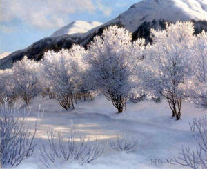  Ivan Fedorovich Choultse Hiver, Haute Savoie, Suisse - Art Print