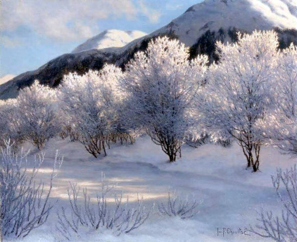  Ivan Fedorovich Choultse Hiver, Haute Savoie, Suisse - Art Print