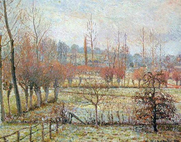  Camille Pissarro Hoarfrost, Morning (also known as Snow Effect in Eragny) - Art Print