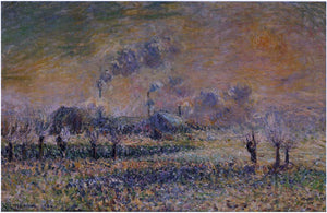  Gustave Loiseau Hoarfrost near Pontoise - Art Print