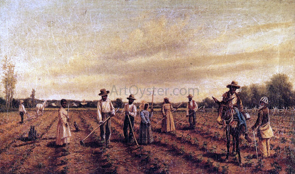  William Aiken Walker Hoeing Cotton - Art Print