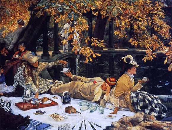  James Tissot Holiday (also known as The Picnic) - Art Print
